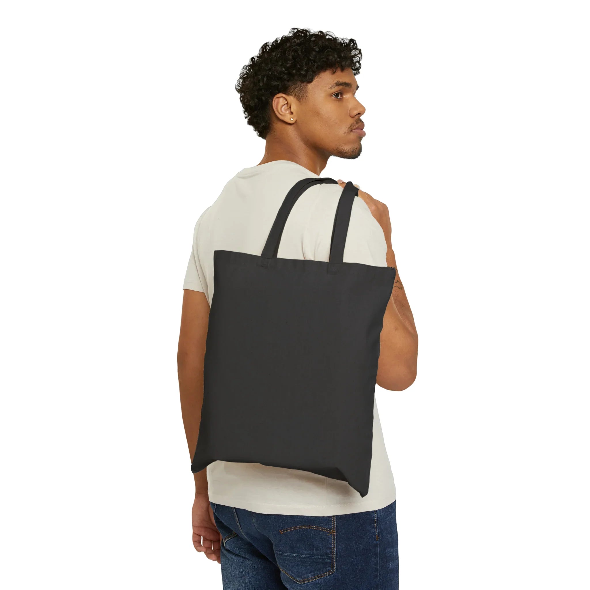 Purple Monstera Canvas Tote Bag – Eco Friendly Everyday Carry