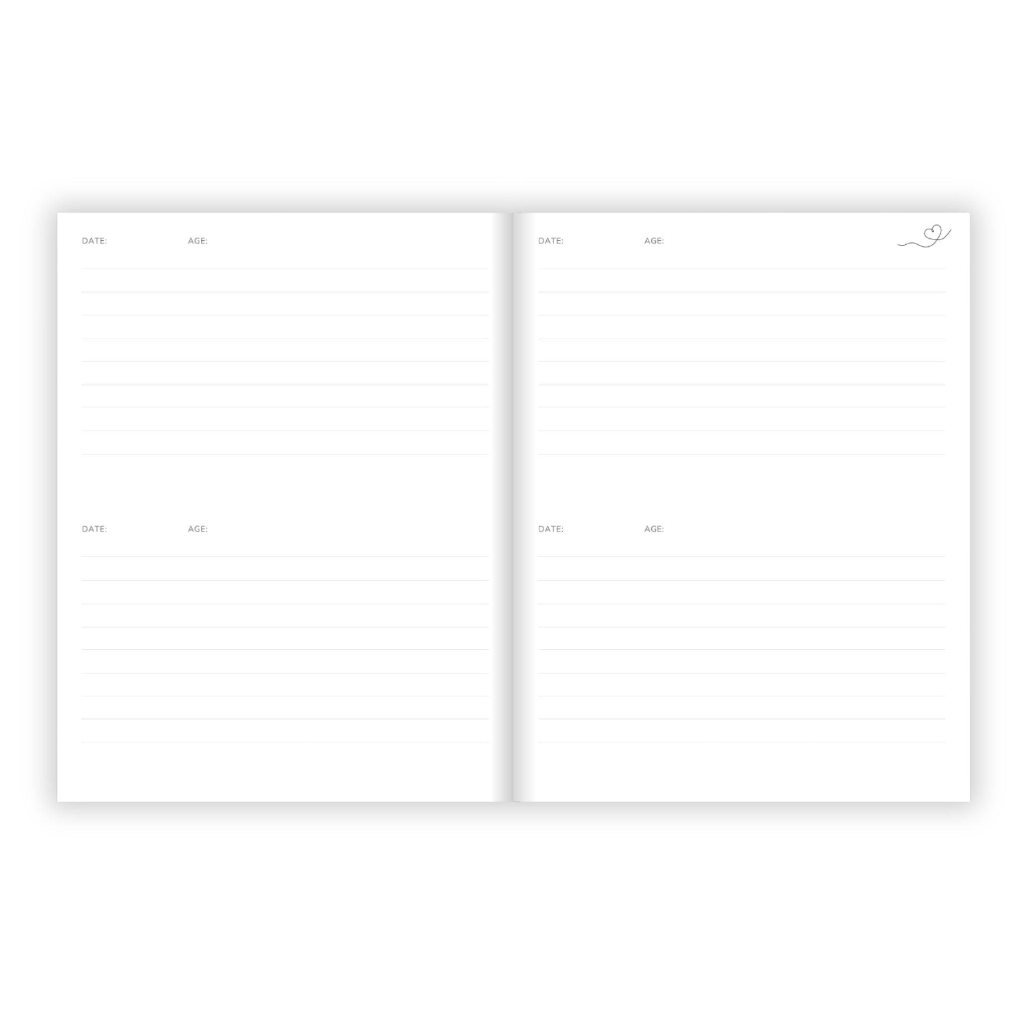 Birthday Memory Book- Lavender Stars