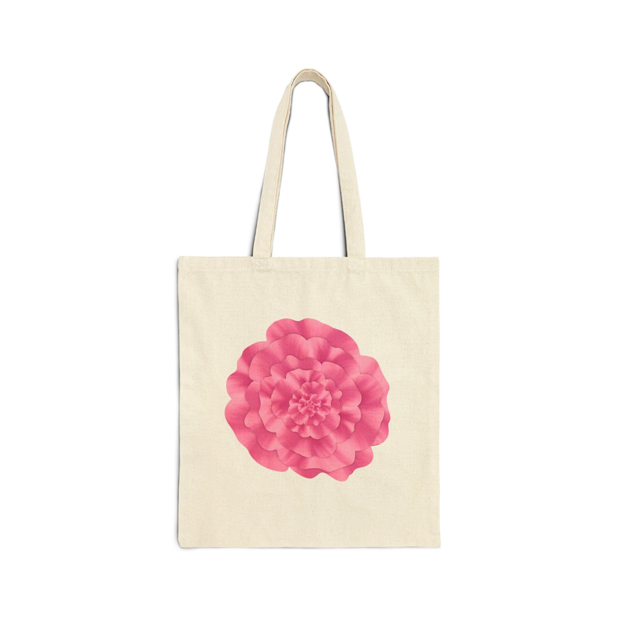 Peony Canvas Tote Bag – Eco Friendly Everyday Carry