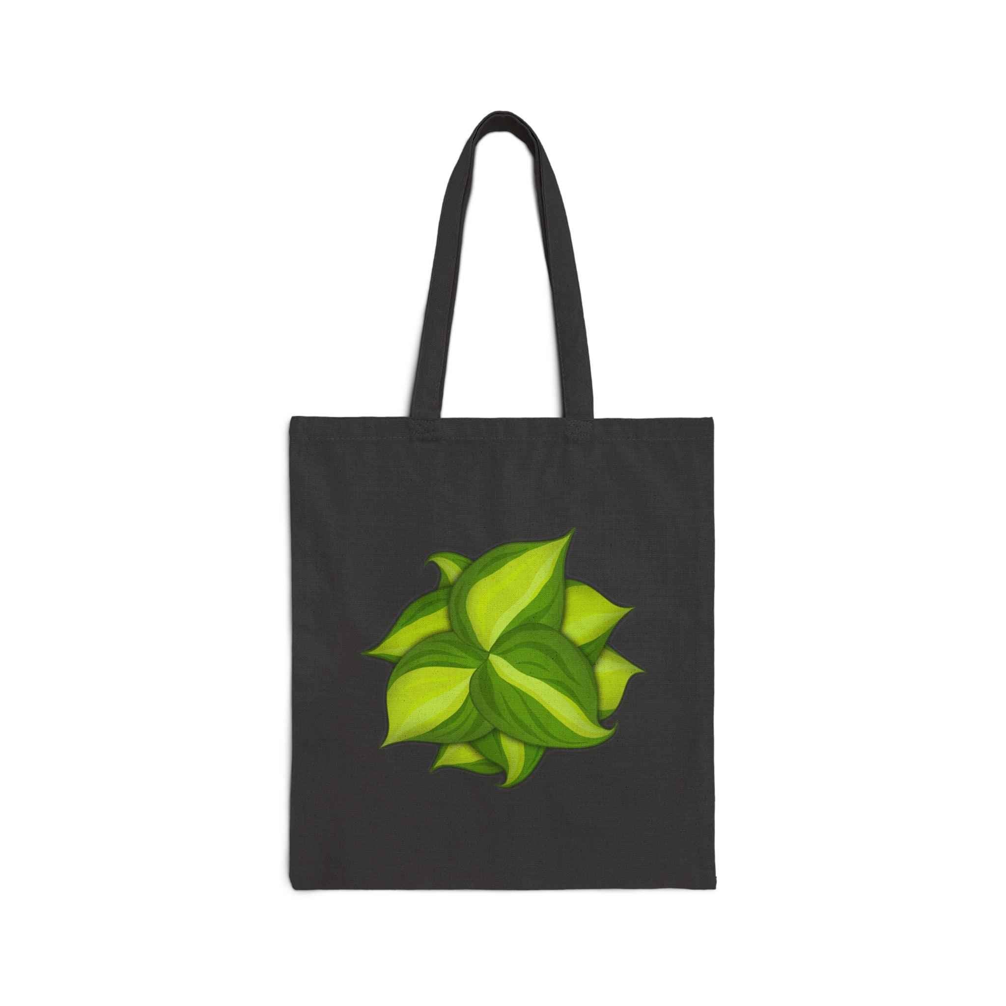 Philodendron Brasil Canvas Tote Bag – Eco Friendly Everyday Carry