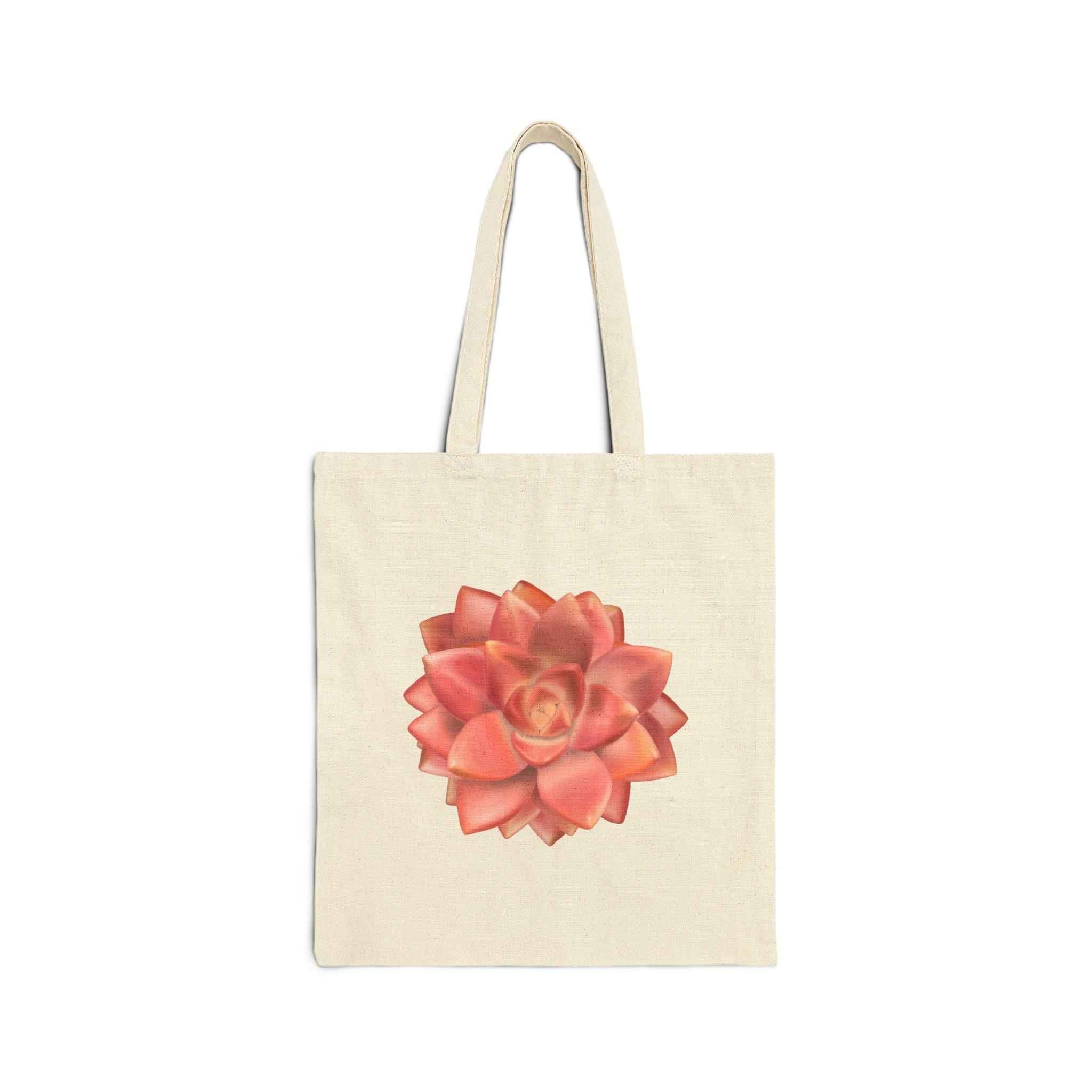 Graptosedum California Sunset Succulent Canvas Tote Bag – Eco Friendly Everyday Carry