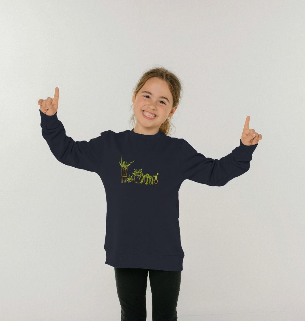 Whimsical Houseplants Pullover Assorted Colors (Kids)