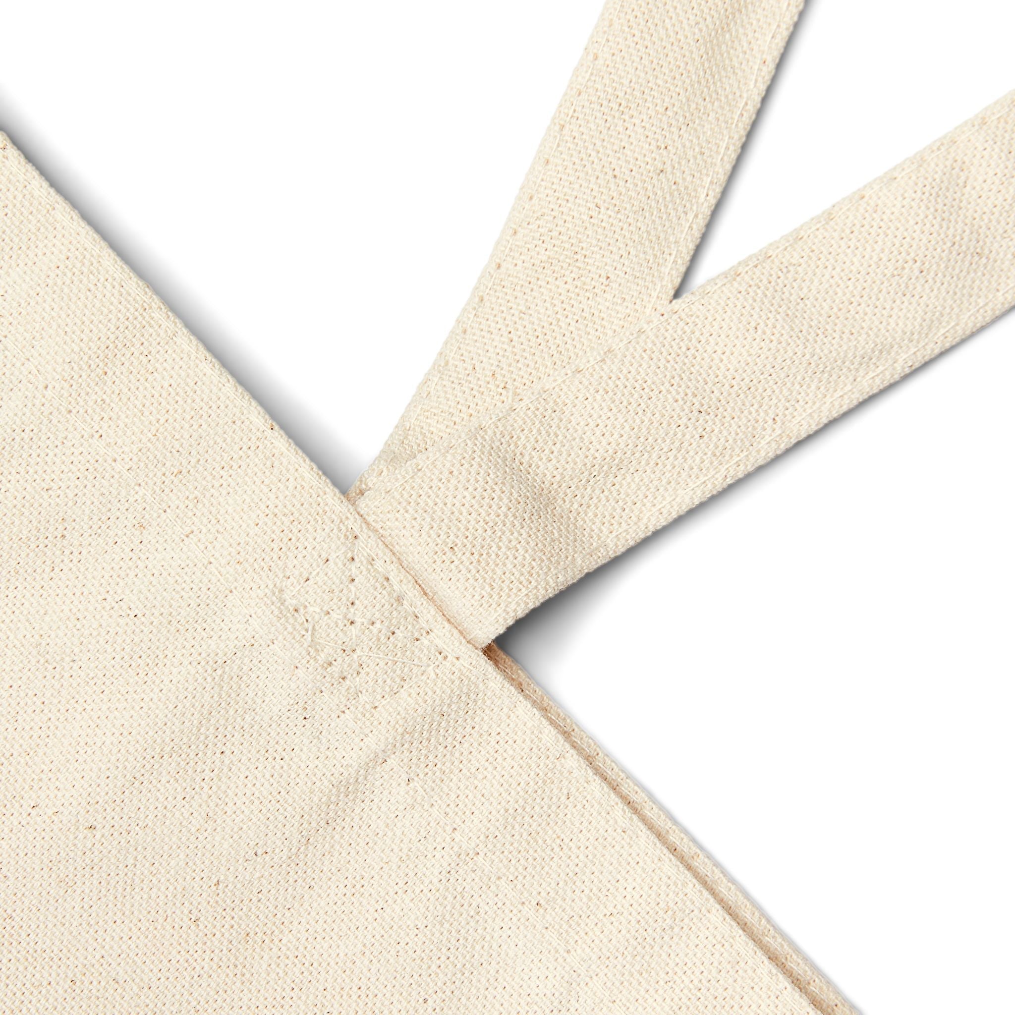 Eco-Friendly "Not Plastic"  Cotton Canvas Tote Bag, GREEN