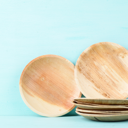 9 Inch Round Palm Leaf Plate (300 Pack)