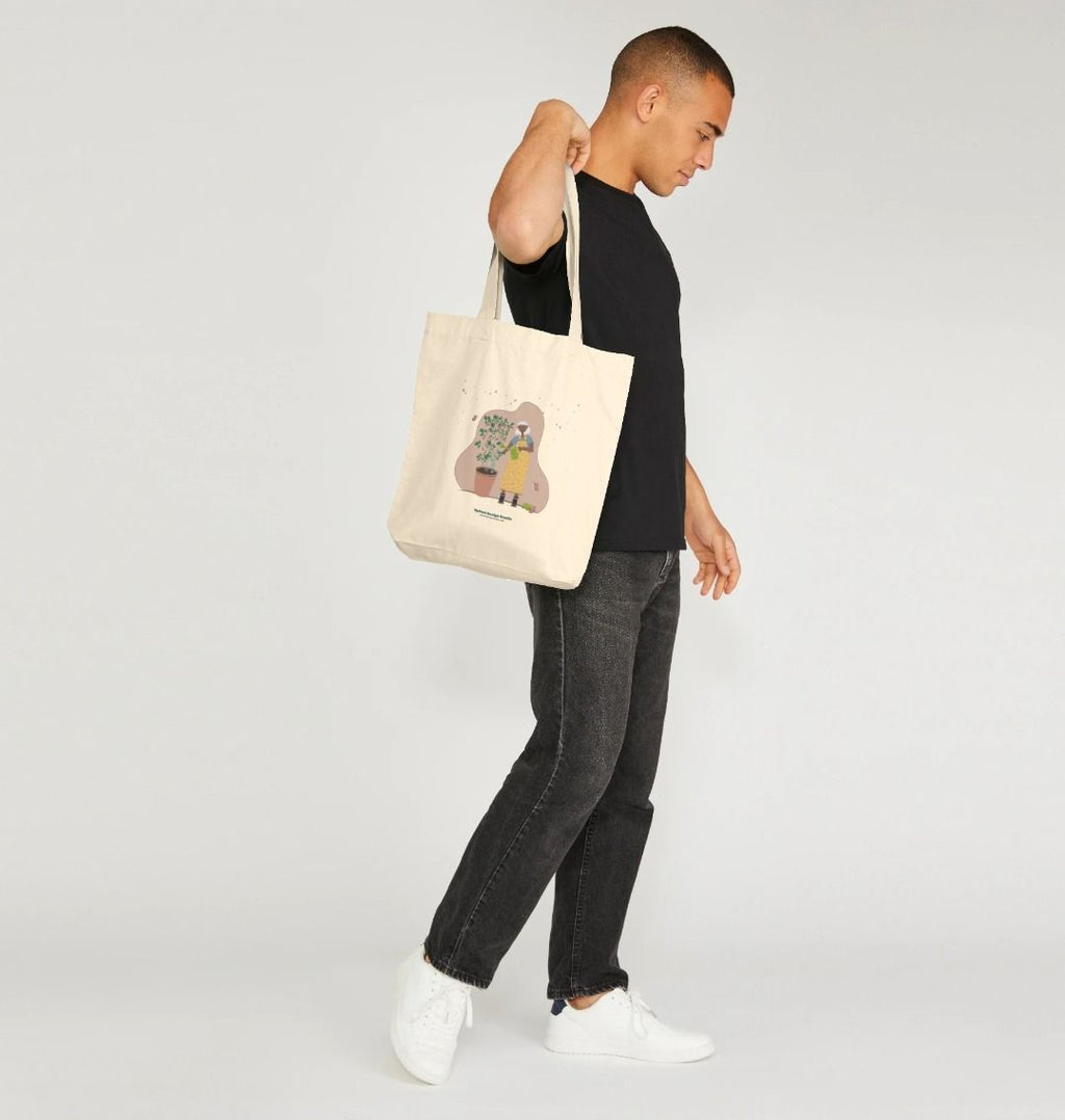 Joyful Tomato Gardener 100% Organic Cotton Tote Bag