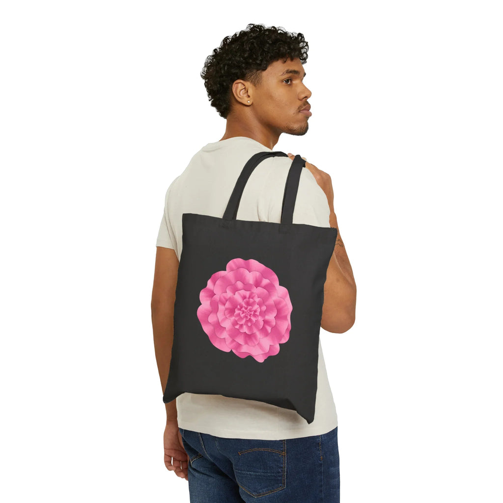 Peony Canvas Tote Bag – Eco Friendly Everyday Carry