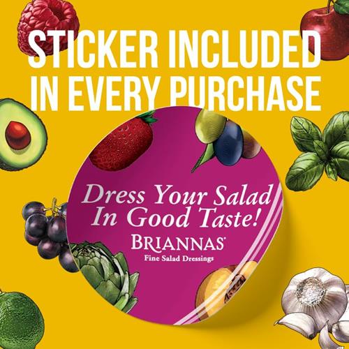 Briannas - Organic Mango Vinaigrette Dressing - Certified Organic & Kosher Salad Dressing Made With Premium Ingredients - 10 Oz. Bottle
