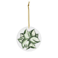 Manjula Pothos Ceramic Ornament – Gold String Holiday Decor