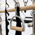 Durable Pilates Handles - Premium Aluminum and Natural Wood Design