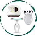 Lift, Sculpt & Glow Toolkit -Set of 3 LED Therapy, Electric Gua Sha & Microcurrent Toning Device for Radiant Skin