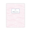 Birthday Memory Book- Blush Stripes