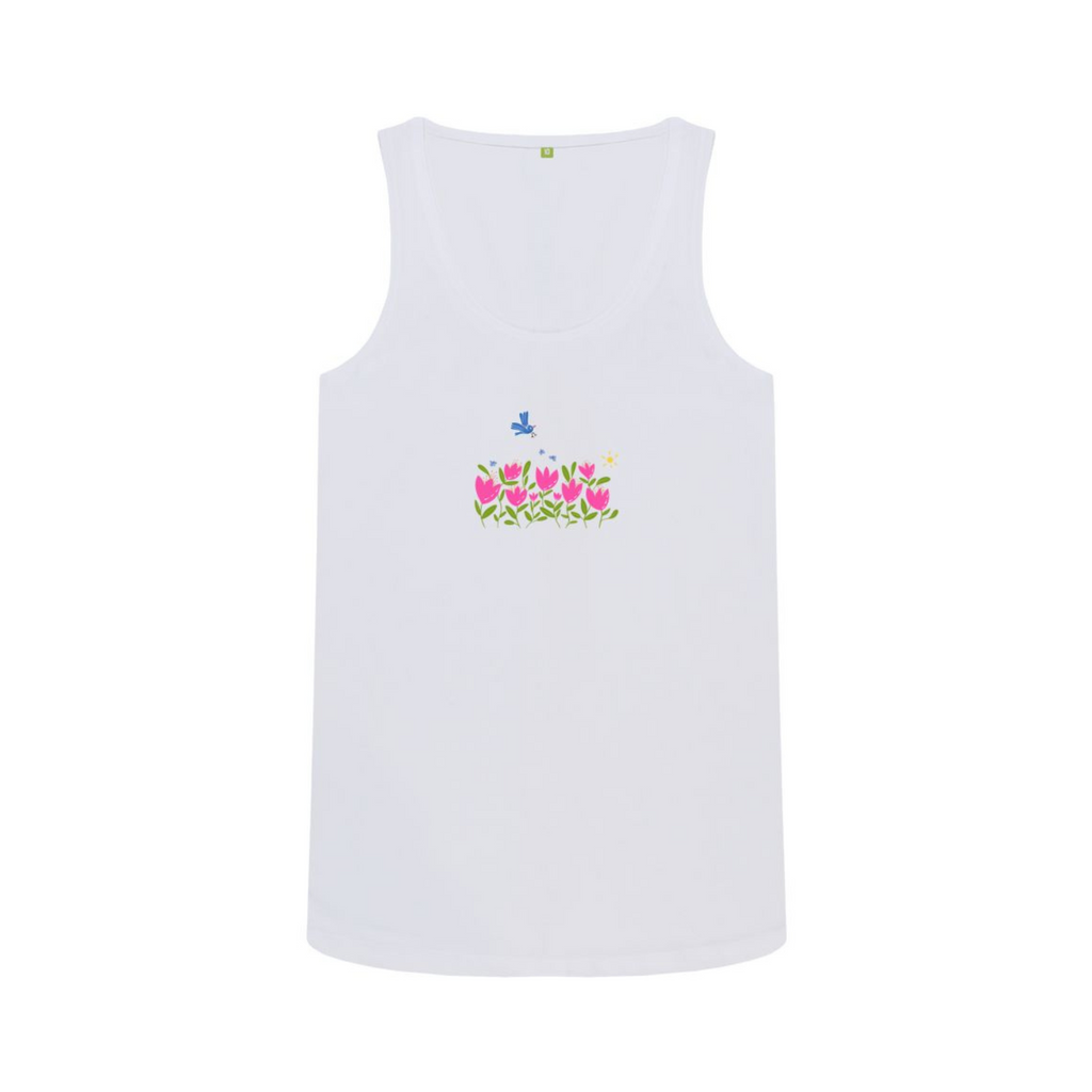 "Blooming Spirit" Breezy Tulip Scoop Tank T-Shirt (Adult)