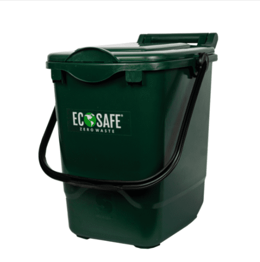 [OOS Until July 2026] EcoSafe EcoCaddy 6-Gallon Compost Bin, Eco-Friendly Kitchen Trash, Food Waste Under Counter Bin (QTY 1), SKU ECGRN