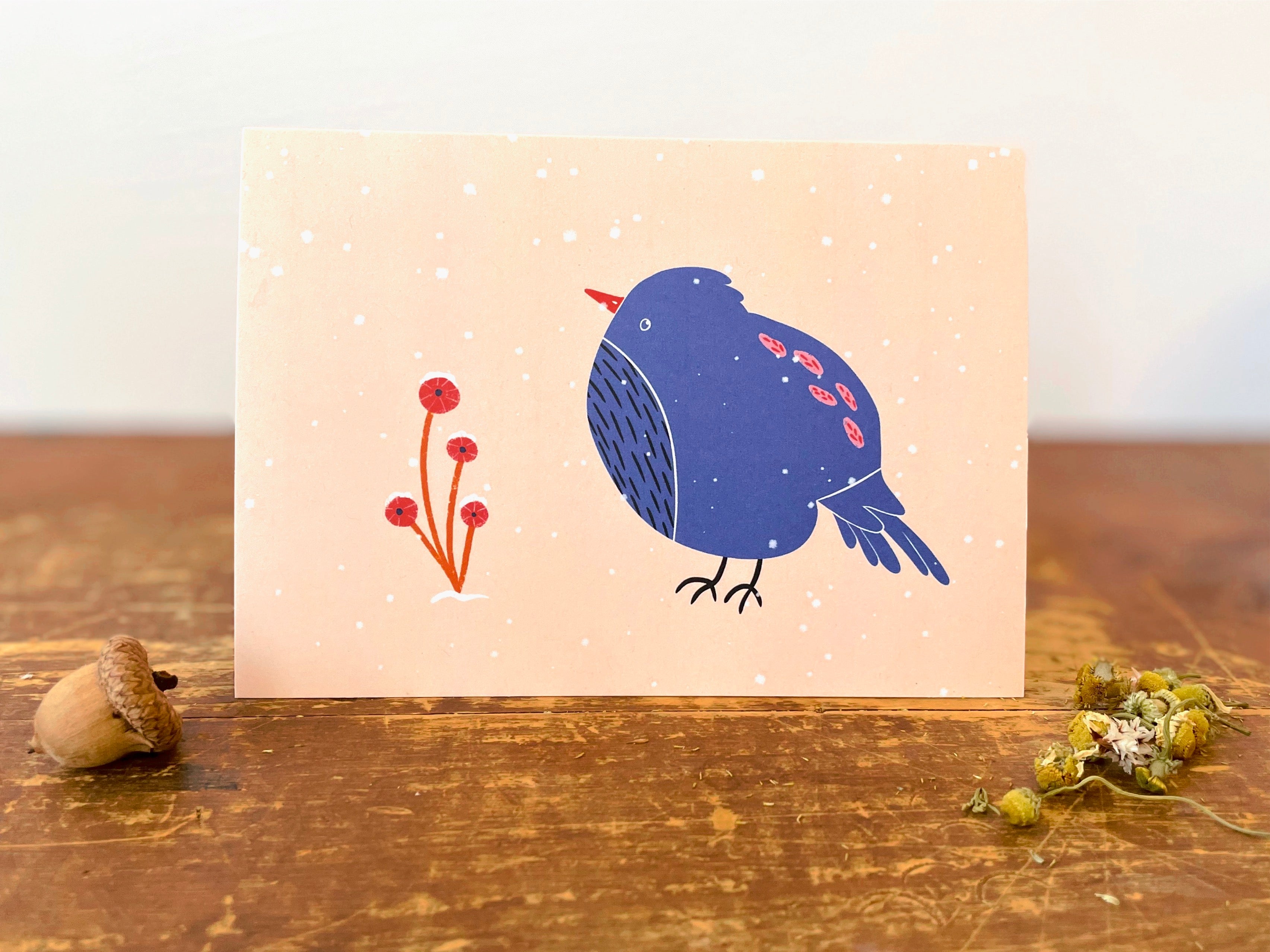 Eco Recycled 4x6 Greeting Cards w. Hand-Drawn Art + Recycled Envelopes, Blank inside - Assorted (Words of Love)