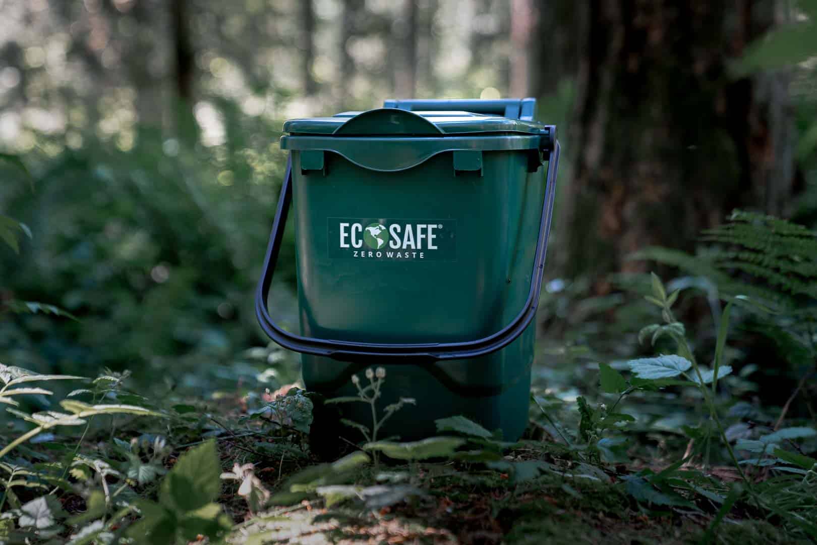 [OOS Until July 2026] EcoSafe EcoCaddy 6-Gallon Compost Bin, Eco-Friendly Kitchen Trash, Food Waste Under Counter Bin (QTY 1), SKU ECGRN