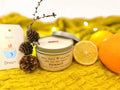 "Summit" Soy Crackling Wick Eco-Candle - Forest, Pine Cones & Sweet Citrus Scent (Shine On / Winter Dreaming)