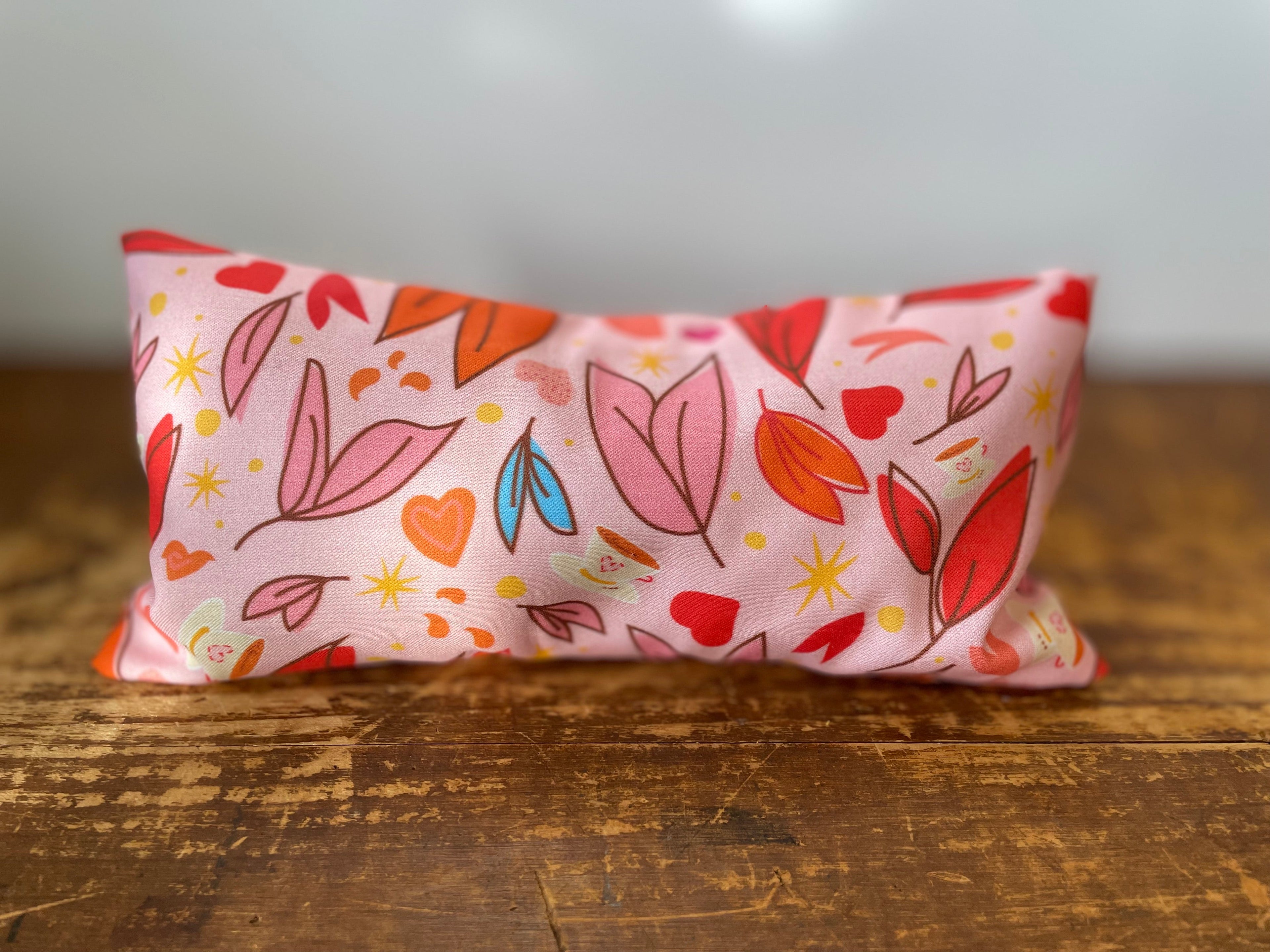 "Rejuvenate" Gift Box: Eye Pillow, Lavender Mint Hot Chocolate, Scented Soy Candle, Houseplant Greeting Card & Stickers (Love in Bloom