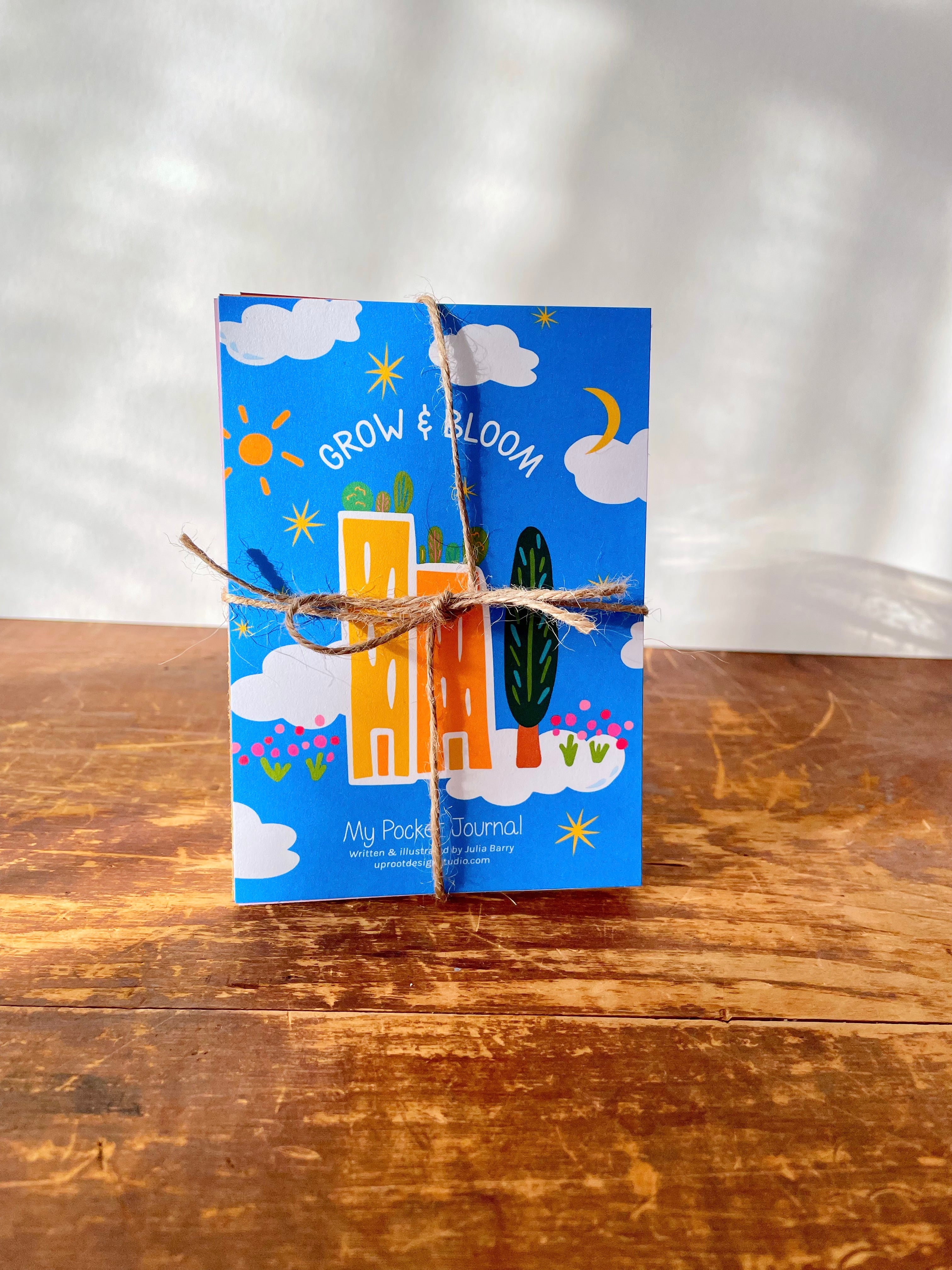 "Mindful Moments" Pocket Eco-Journal with Prompts, Coloring Pages & Reflections (Grow & Bloom)