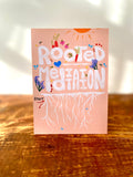 "Rooted Meditation" Hand-Illustrated Meditation Card w. Instructions 5x7"
