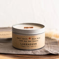 "Lakehouse" Soy Crackling Wick Eco-Candle - Flowers, Pine + Fresh Air Scent (Golden Light / Grow & Bloom)