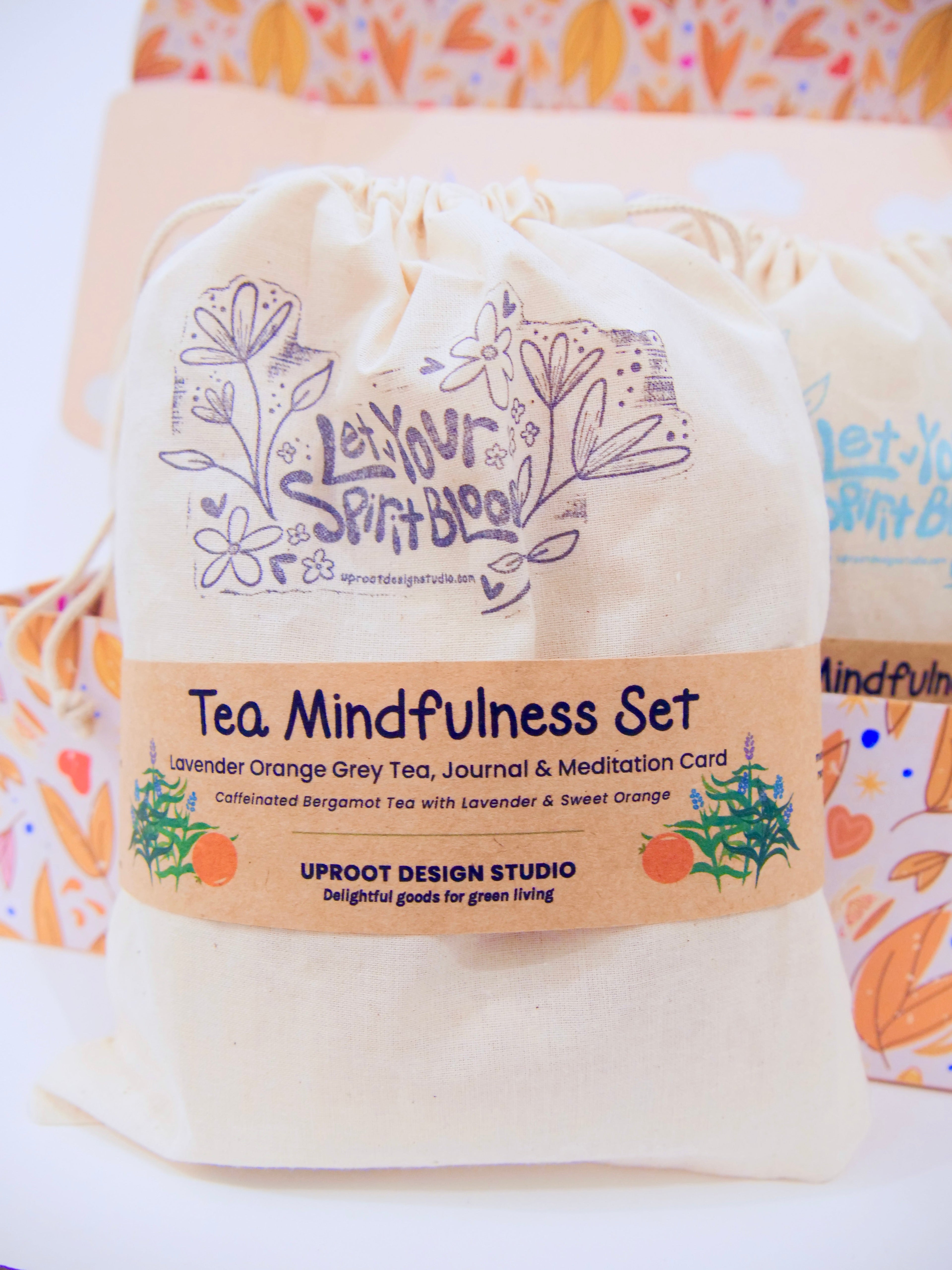 "Savor the Moment" Tea Mindfulness Set with Tea, Mindfulness Journal & Meditation Card (Tea Time)