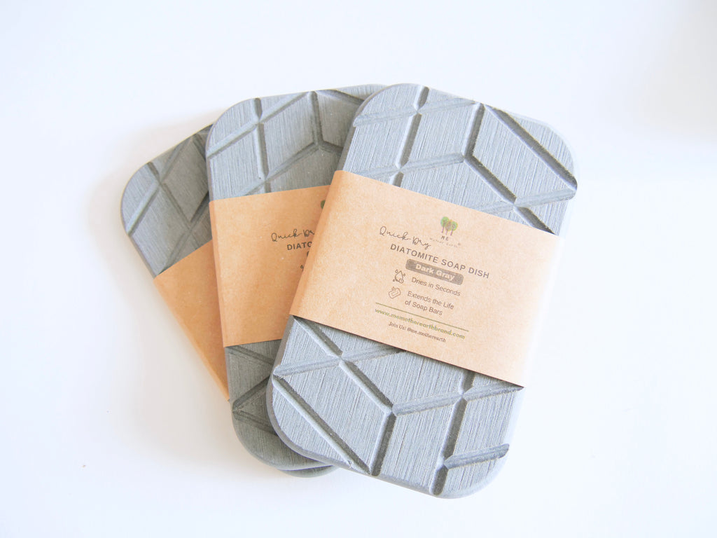 Eco Soap Lift Soap Dish Soap Saver Made of Renewable Diatomaceous Clay Earth from Fossilized Algae