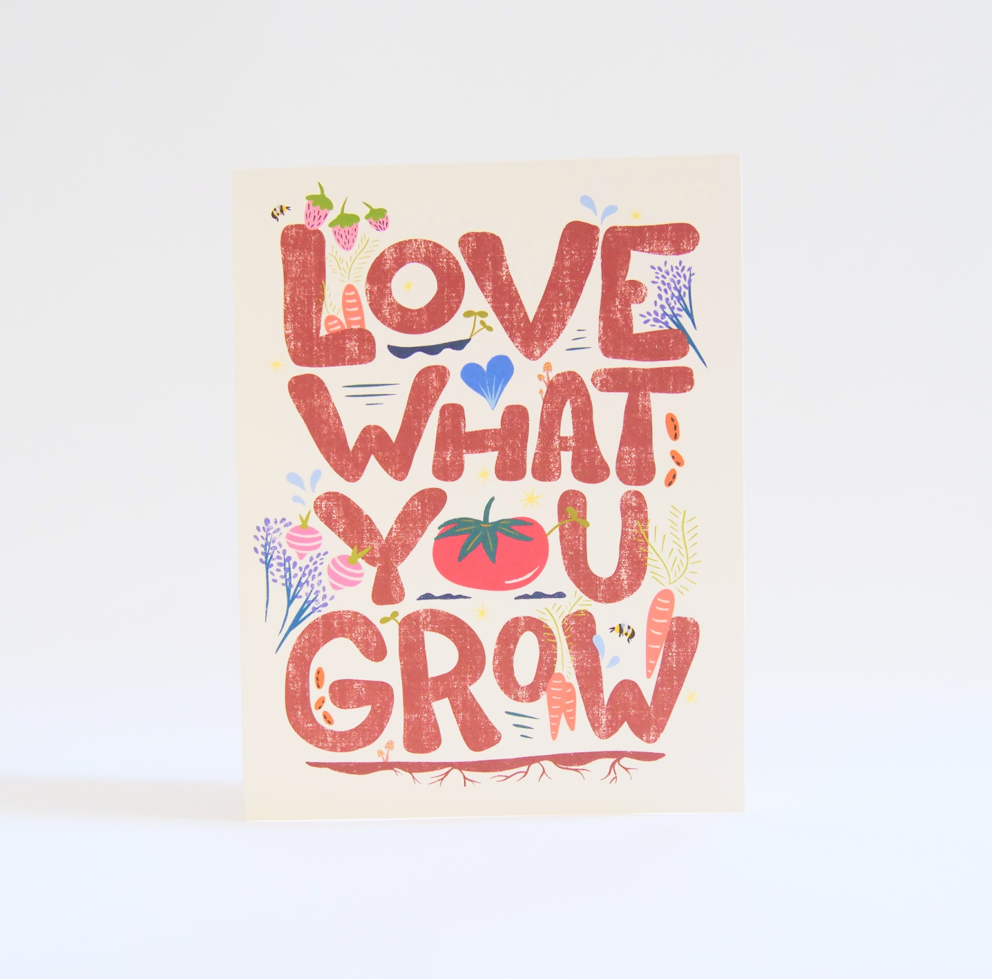 Eco Recycled 4x6 Greeting Cards w. Hand-Drawn Art + Recycled Envelopes, Blank inside - Assorted (Grow & Bloom)