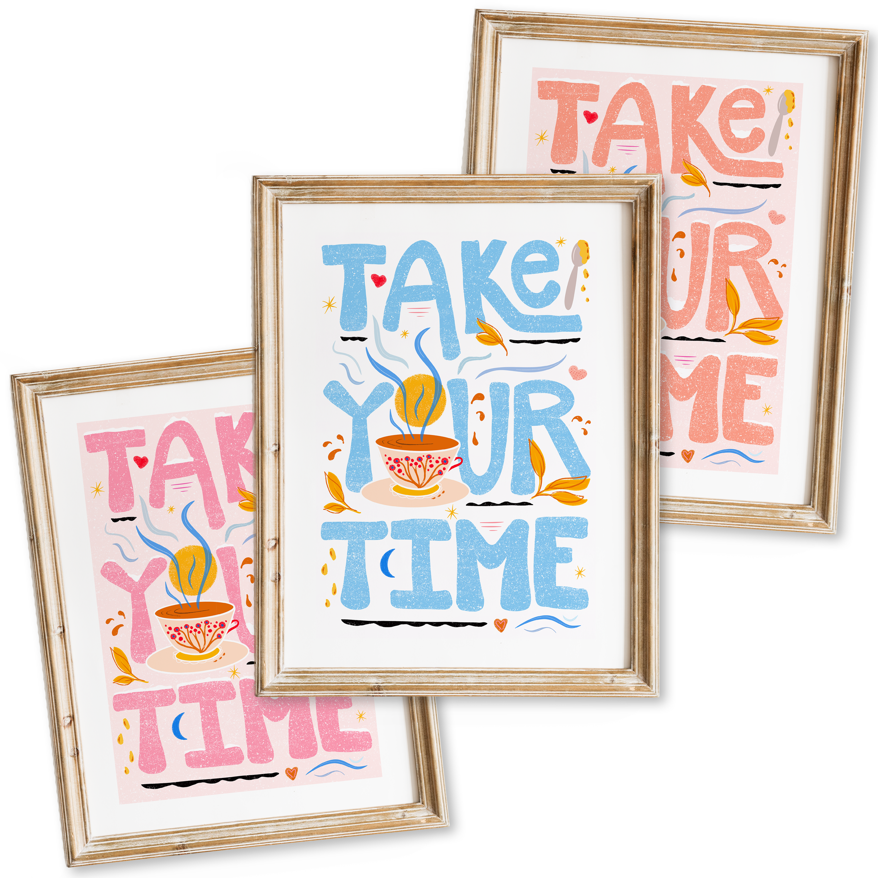 "Take Your Time" Meditative Eco-Art Print 12x18"