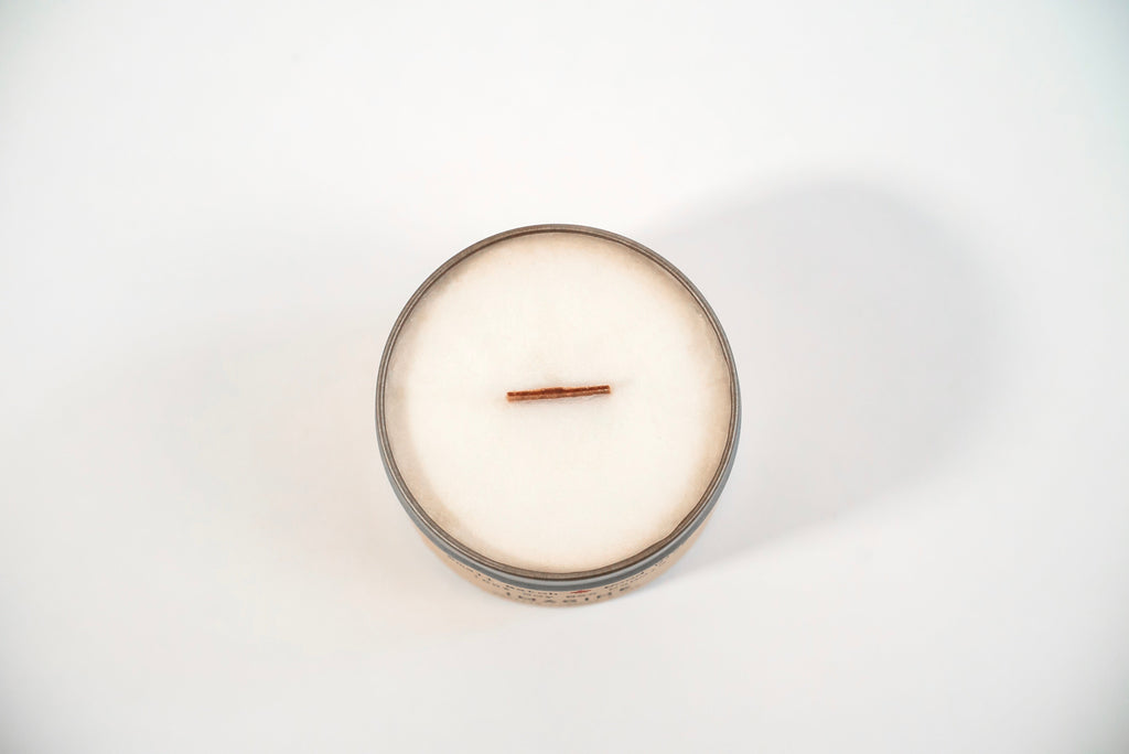 Winter Light Candle Relaxation Set: "Imagine" Scented Candle (Vanilla Liqueur + Oak), Meditation Card + Mindfulness Journal (Winter Dreaming)