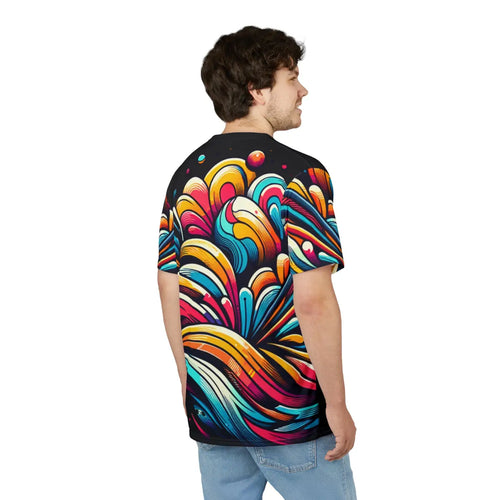 Abstract Brush Strokes Tee – Eco-friendly - Dipaliz