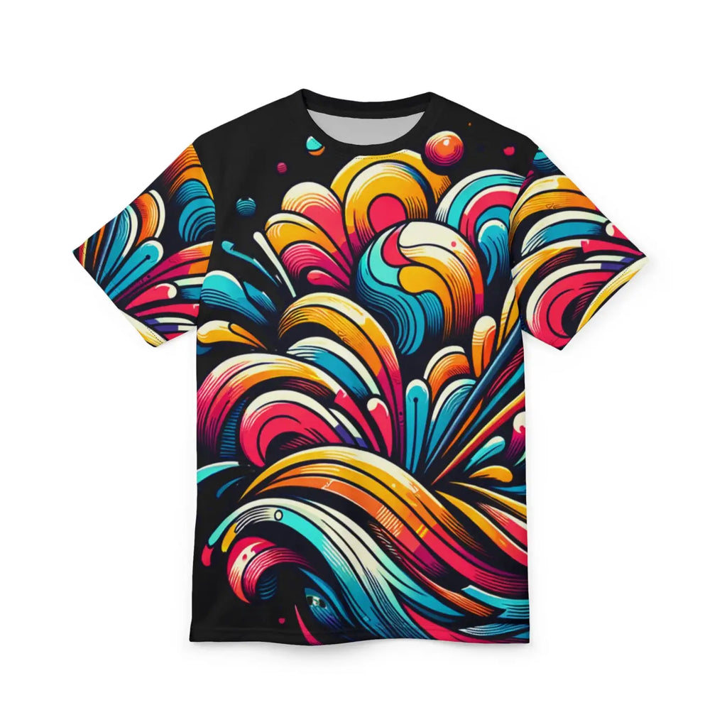 Abstract Brush Strokes Tee – Eco-friendly - Dipaliz