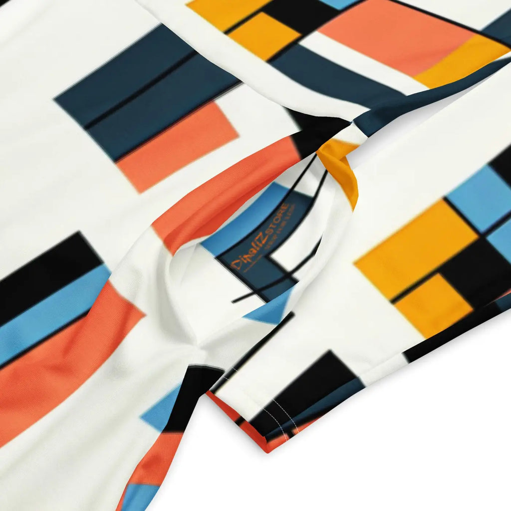 Abstract Pattern Midi Dress – Eco-friendly Cotton - Dipaliz