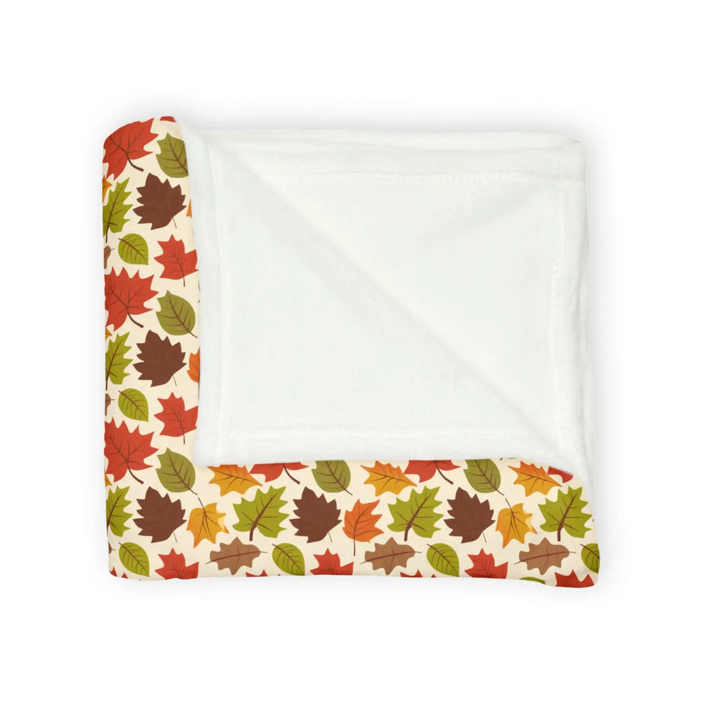 Autumn Leaves Blanket – Eco-friendly Minky Fleece - Dipaliz