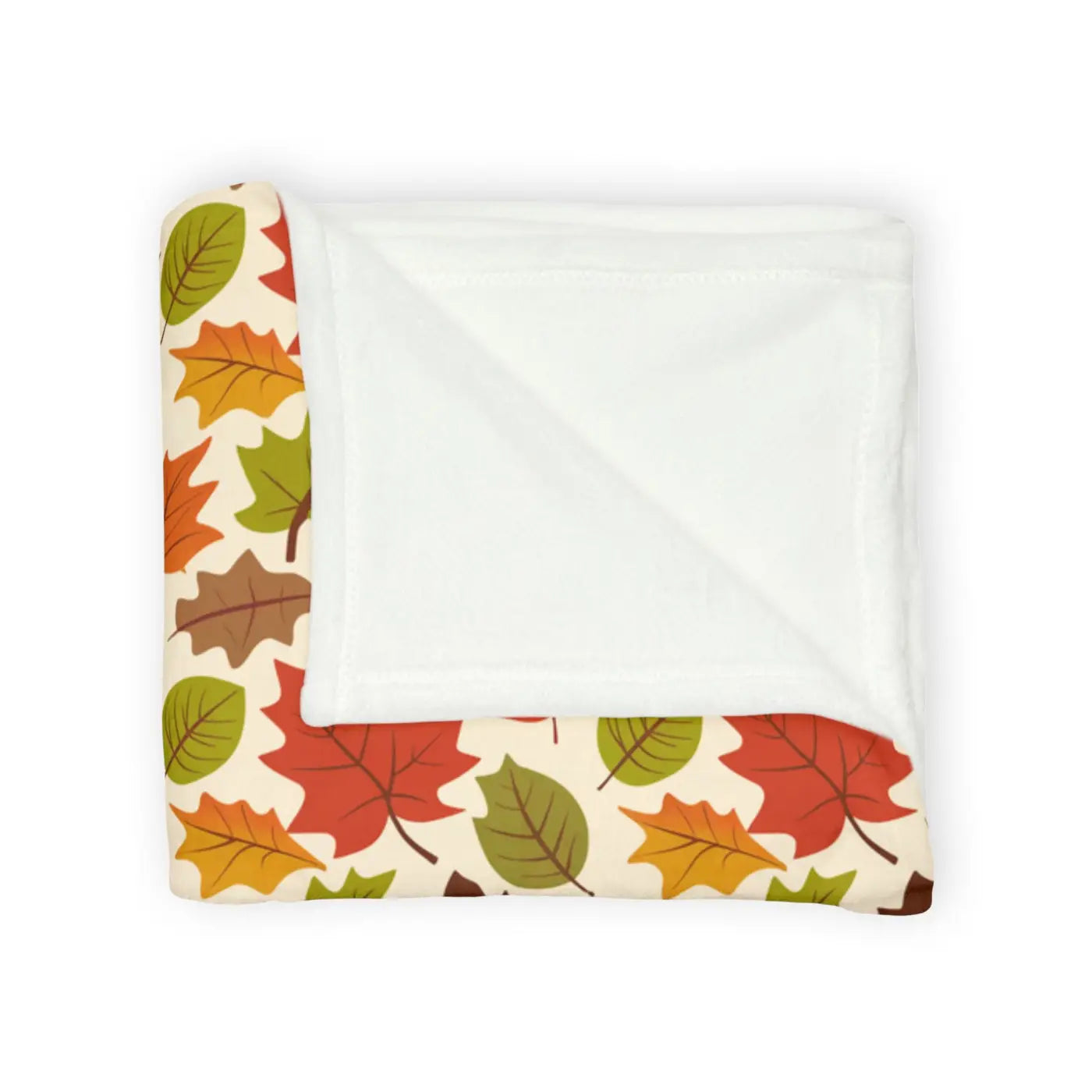 Autumn Leaves Blanket – Eco-friendly Minky Fleece - Dipaliz