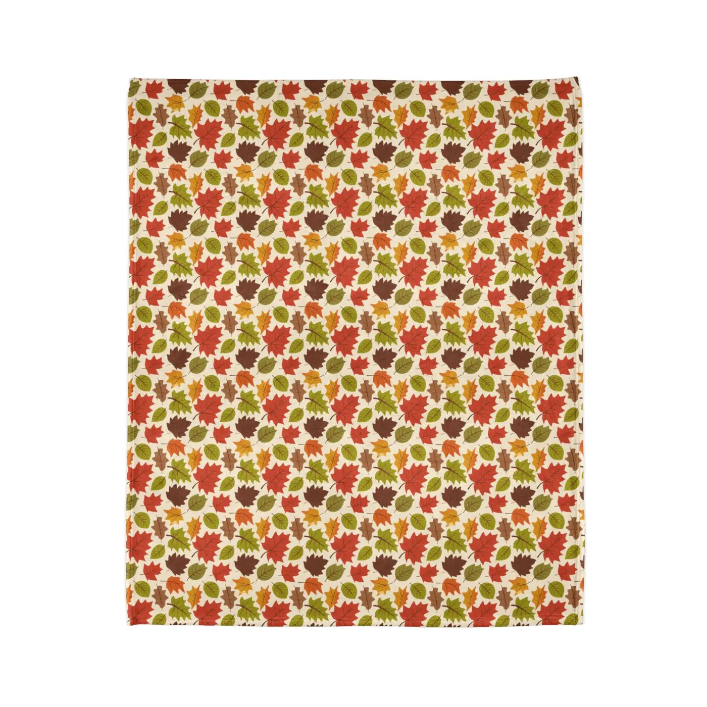 Autumn Leaves Blanket – Eco-friendly Minky Fleece - Dipaliz