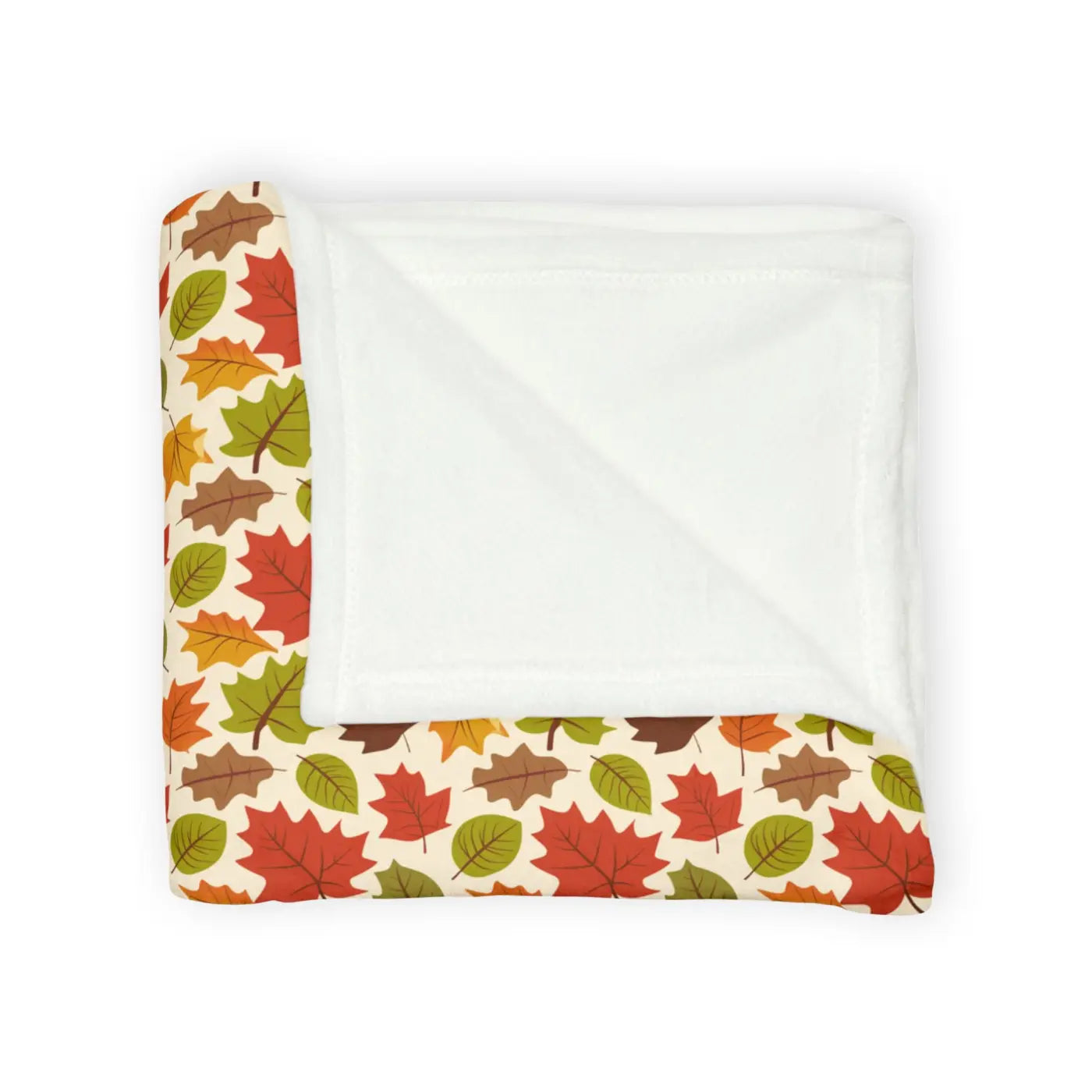 Autumn Leaves Blanket – Eco-friendly Minky Fleece - Dipaliz