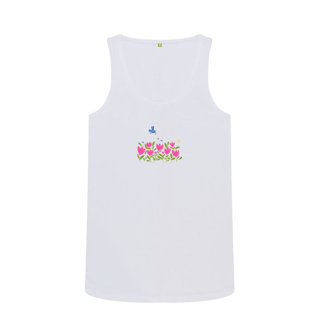 "Blooming Spirit" Breezy Tulip Scoop Tank T-Shirt (Adult)