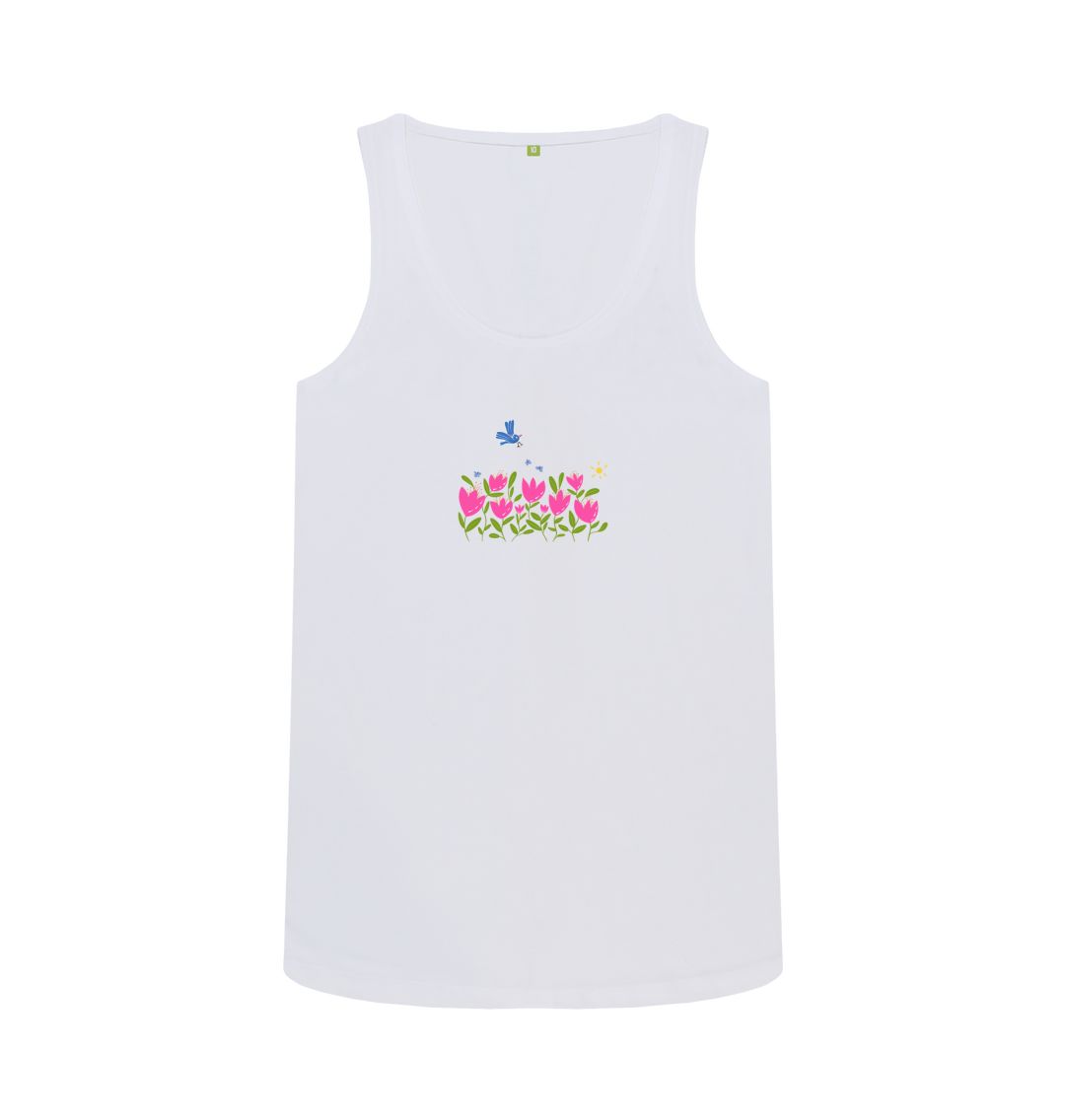 "Blooming Spirit" Breezy Tulip Scoop Tank T-Shirt (Adult)