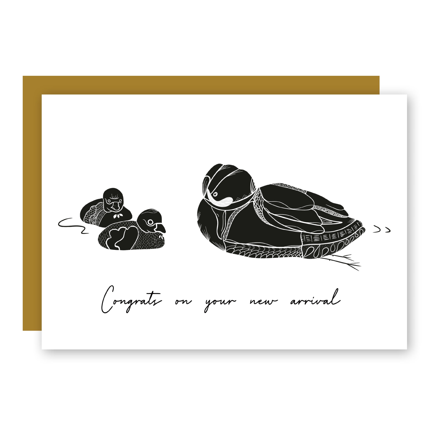 Eco Recycled 4x6 Greeting Cards w. Hand-Drawn Art + Recycled Envelopes, Blank inside - Assorted (Words of Love)