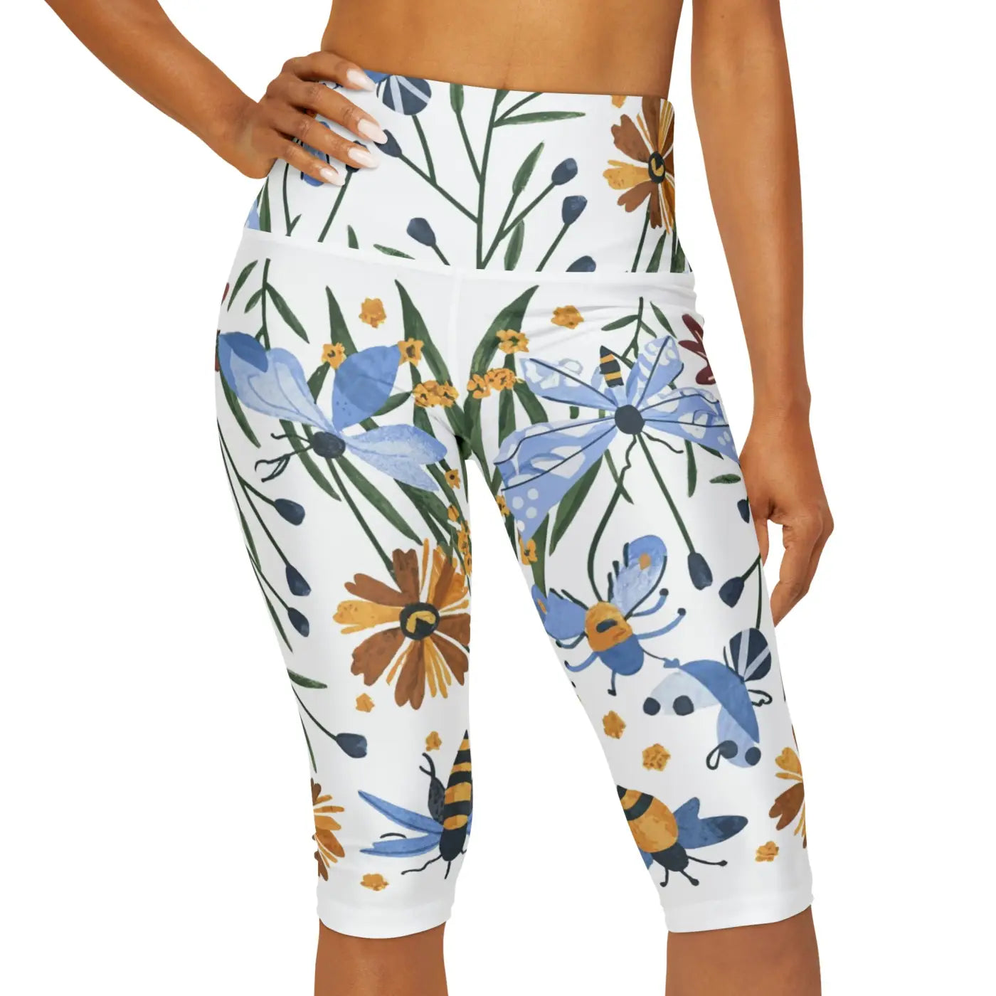 Bee Yoga Capri – Eco-friendly Women’s Clothing - Dipaliz