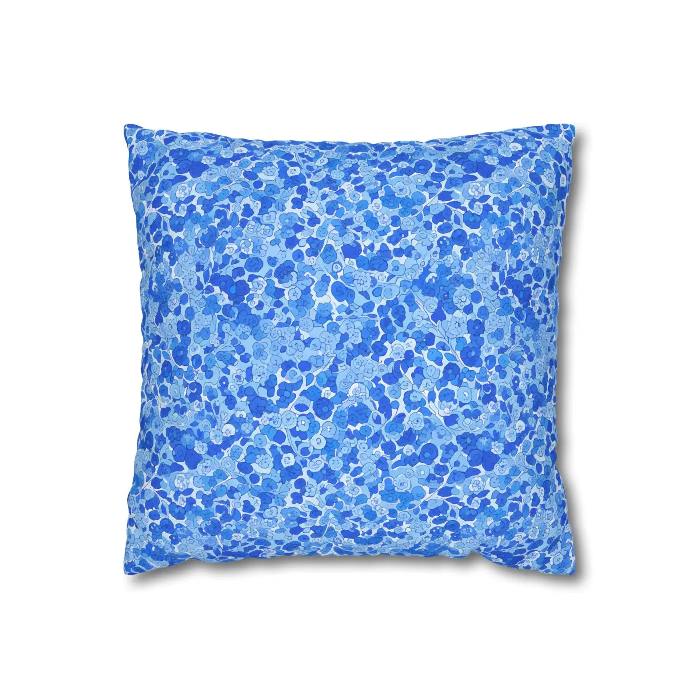 Blue Watercolor Dot Decorative Throw Pillow - Dipaliz