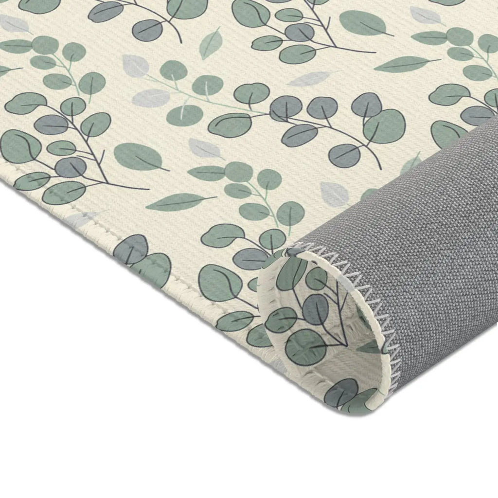 Eucalyptus Area Rug – Soft Chenille Decor - Dipaliz