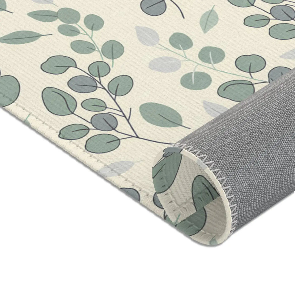 Eucalyptus Area Rug – Soft Chenille Decor - Dipaliz