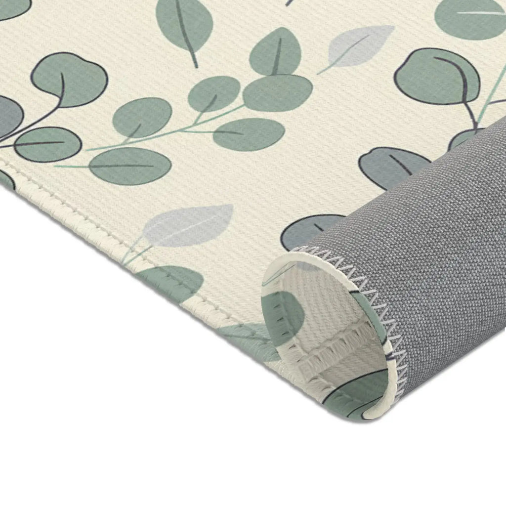 Eucalyptus Area Rug – Soft Chenille Decor - Dipaliz
