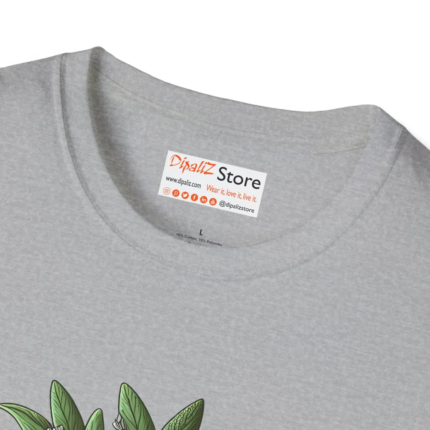 Sage Herb T-shirt – Eco-friendly Cotton - Dipaliz
