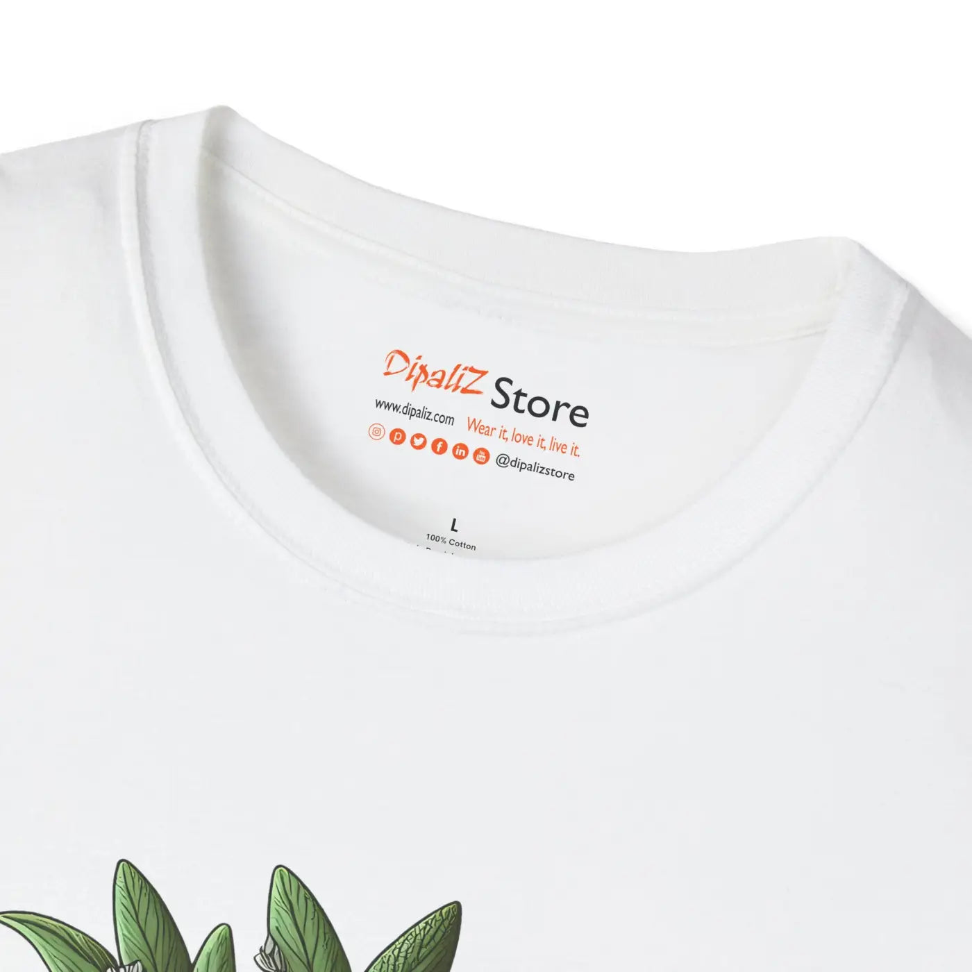 Sage Herb T-shirt – Eco-friendly Cotton - Dipaliz