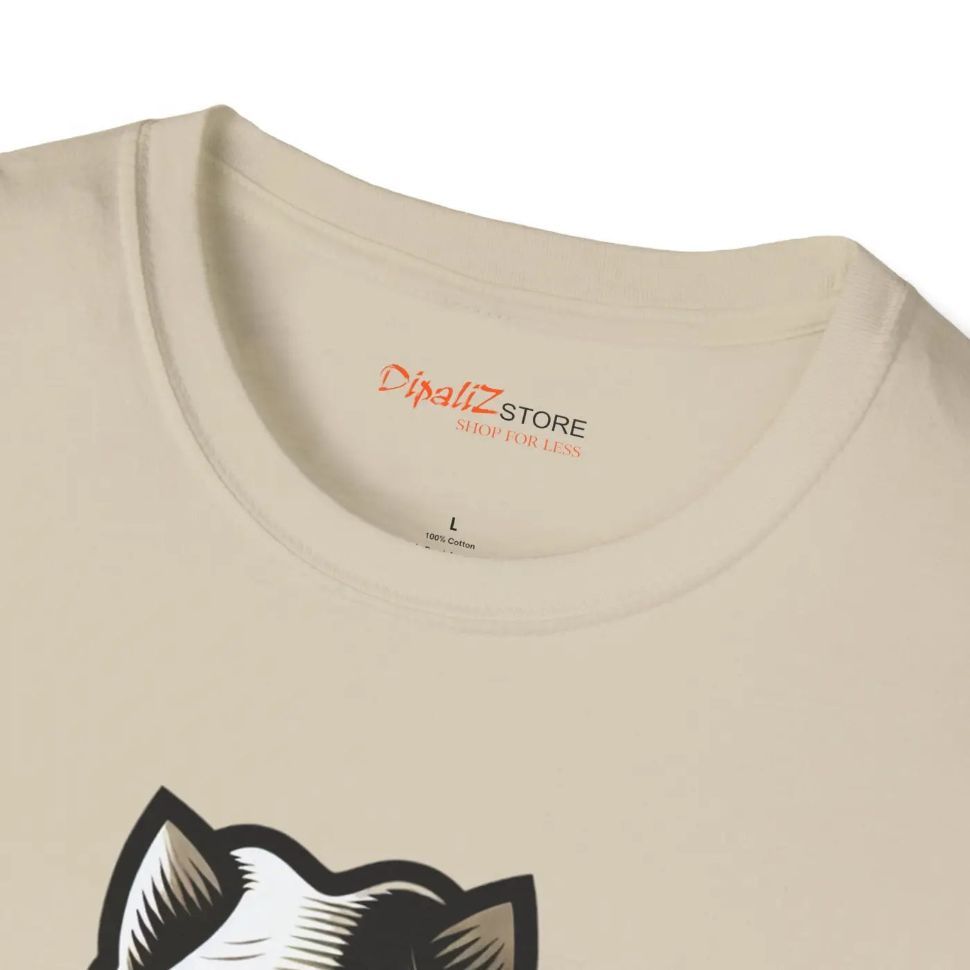 Cat with a Hat Cotton Tee – Eco-friendly Clothing - Dipaliz