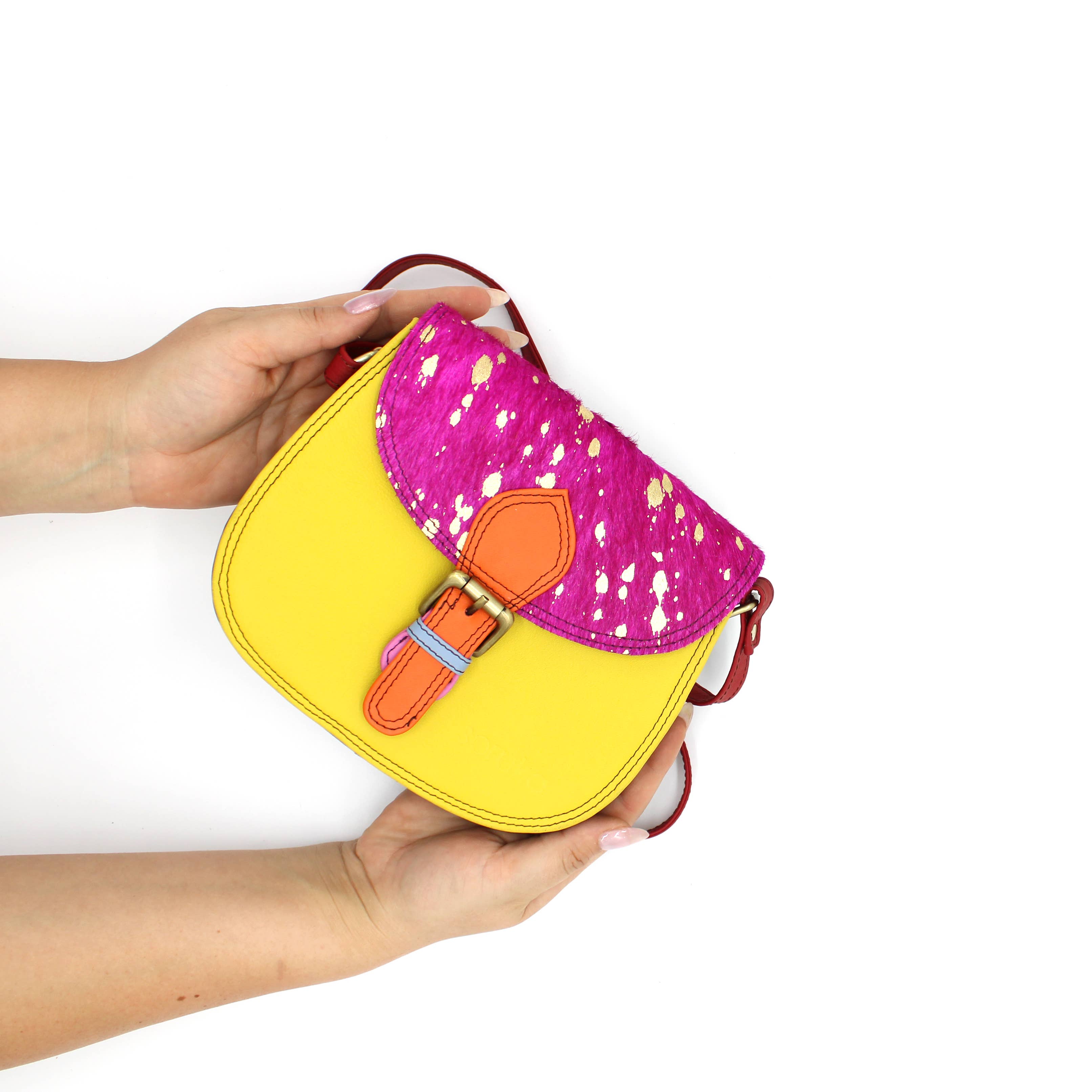 Soruka Ally Print · Leather Crossbody Bag