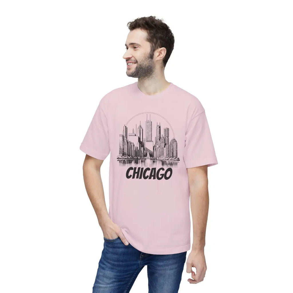 Chicago City Skyline Cotton Tee – Eco Friendly - Dipaliz