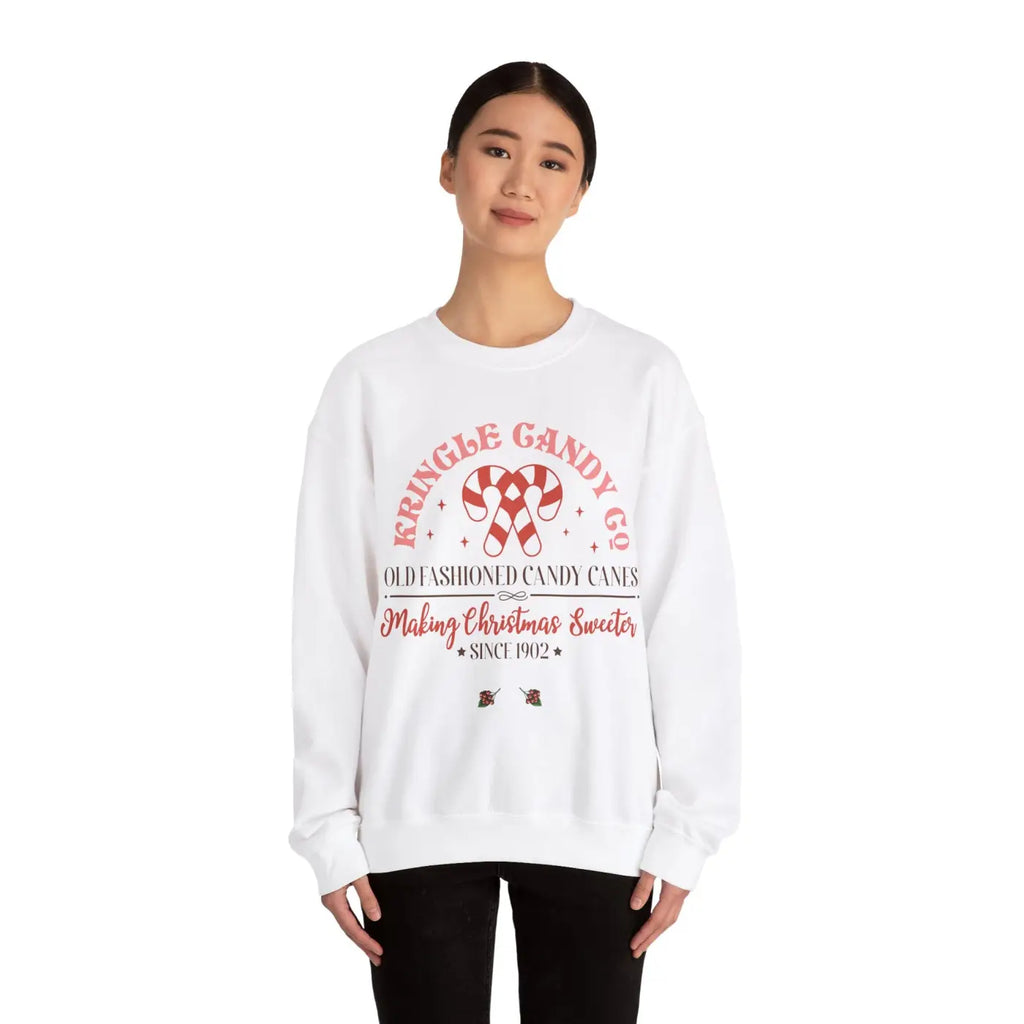 Candy Cane Sweatshirt – Eco-friendly Clothing - Dipaliz